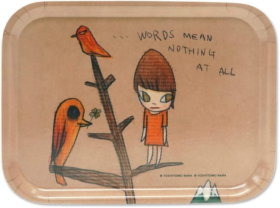 Amazon｜奈良美智 …Words Mean Nothing at All アートトレイ｜トレイ