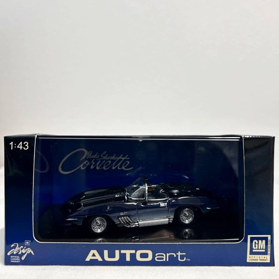 Amazon | AUTOart 1/43 Chevrolet Corvette Mako Shark Dark Blue GM