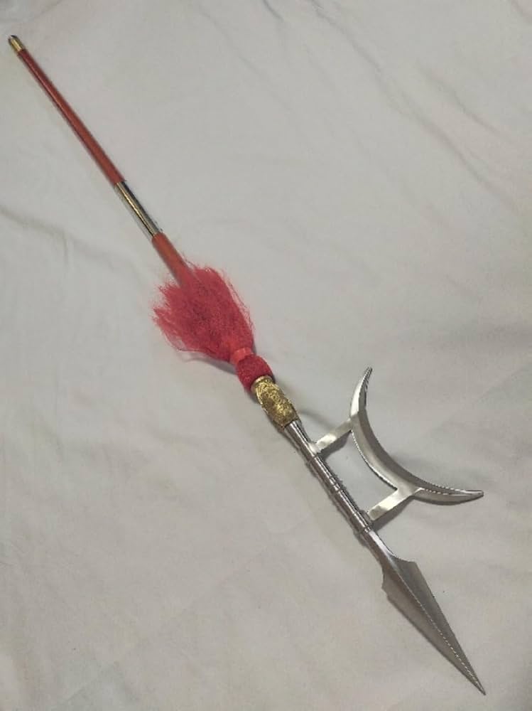 Amazon.co.jp: 方天画戟 約2m 軟質ステンレス刀身 二分割式 長器械