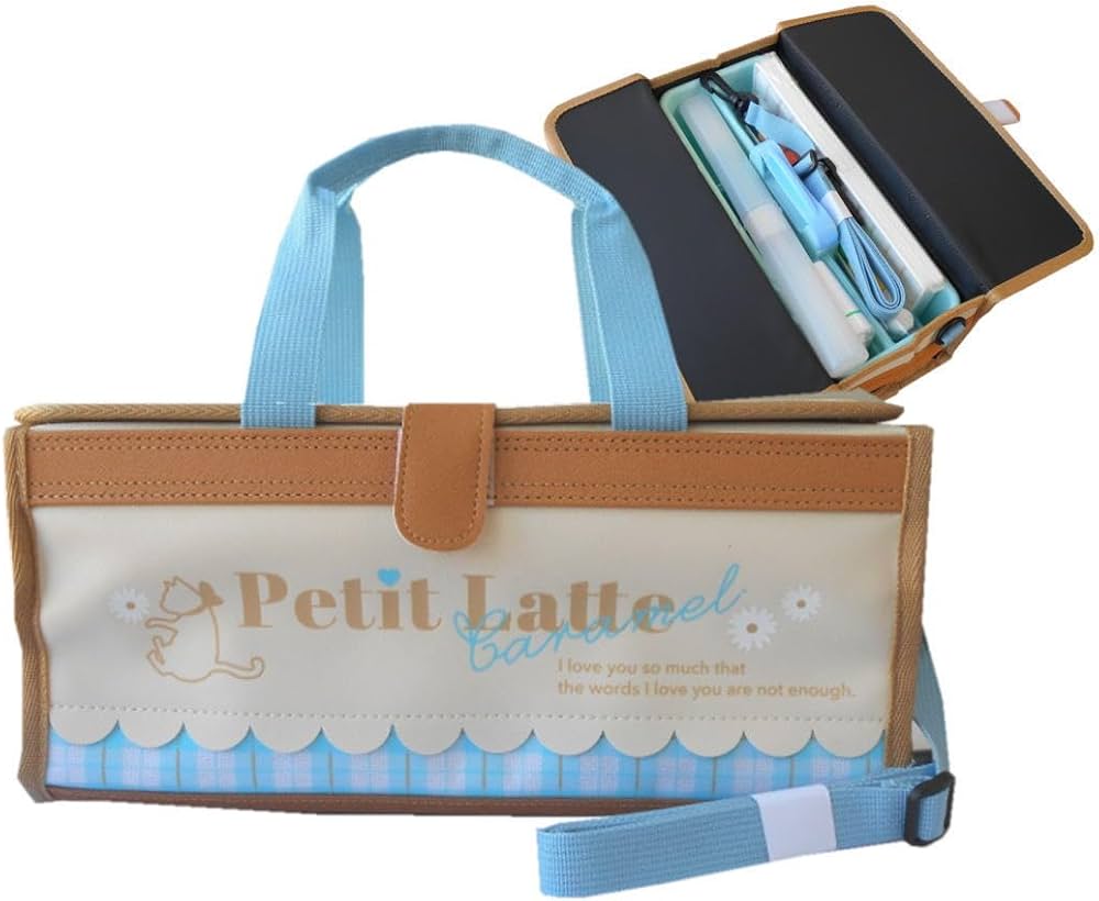 Amazon | 画材セット プチラテ 猫 花 水色 キャメル アイボリー