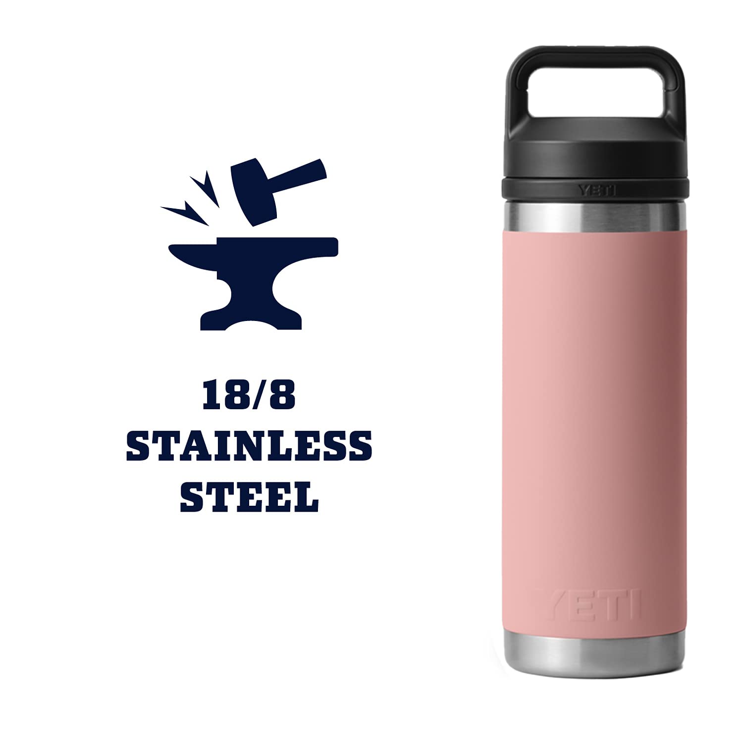Amazon.com: YETI Rambler 18 oz Bottle, Vacuum Insulated, Stainless
