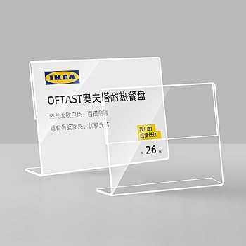 Amazon.co.jp: SVIAO プライスカード立て 値札 透明アクリル L型