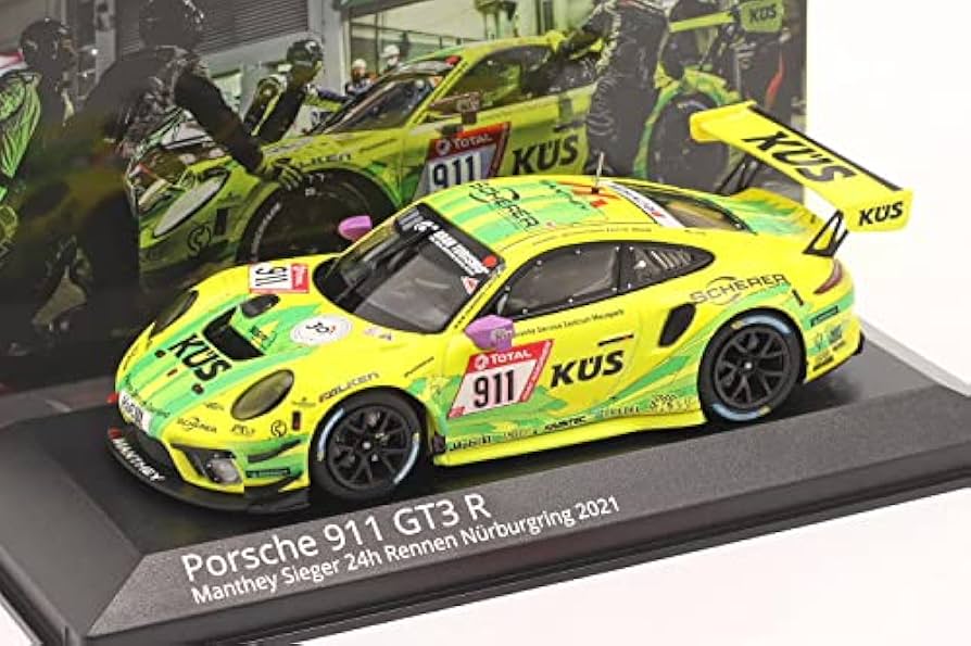 Amazon | ミニチャンプス 1/43 ポルシェ 911 GT3 R #911 優勝 24時間
