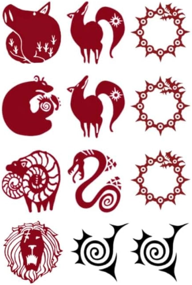 七つの大罪 ブロマイド カード コースター タトゥーシール メリオダス