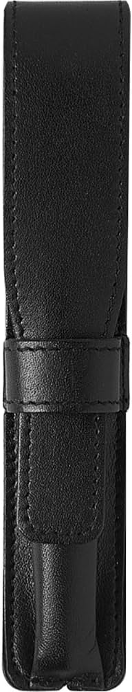 Amazon | 呉竹(Kuretake) ペンケース 万年毛筆 専用 本革 黒 黒色