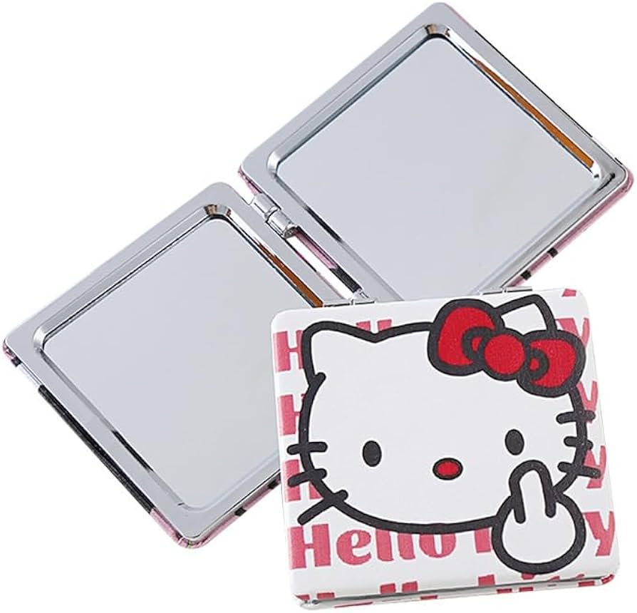 Amazon.co.jp: ハローキティ 化粧鏡 ポータブル折りたたみミラー