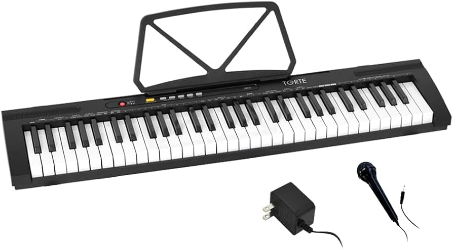 Amazon.co.jp: TORTE TSDK-61/BK Electronic Keyboard, 61 Keys