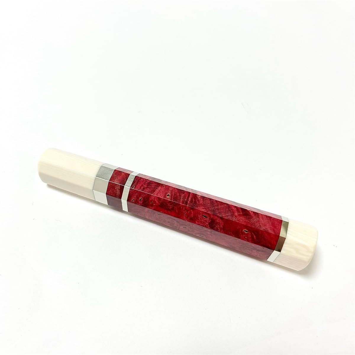 Amazon | 朱雀 スタビライズドウッド 人工象牙 三段銀巻 ふぐ引300