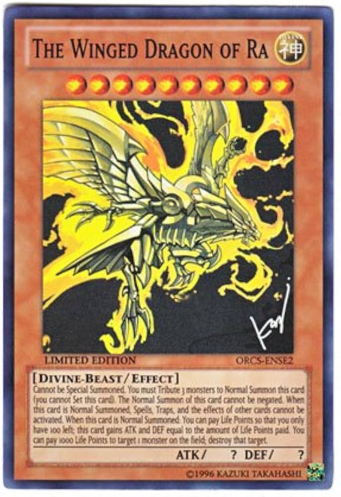 Amazon.co.jp: 遊戯王 英語版 ORCS-ENSE2 The Winged Dragon of Ra