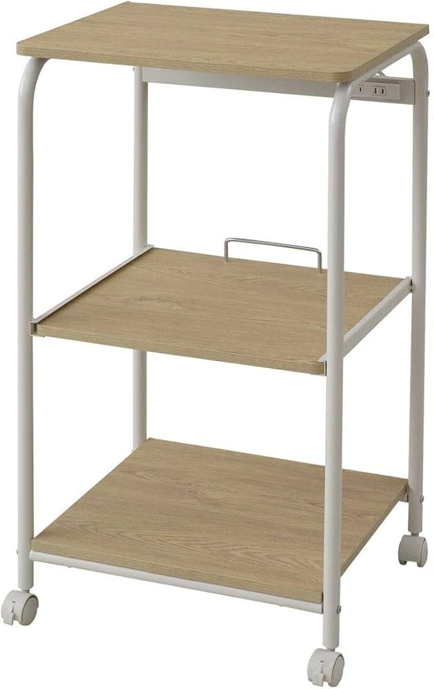 Amazon｜山善(YAMAZEN) レンジラック 幅48×奥行41.5×高さ89cm スライド