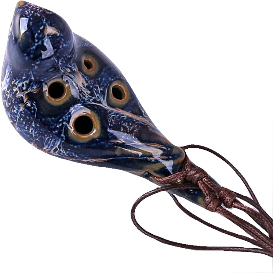 Amazon.co.jp: オカリナ6穴鳥のデザインアルトCキーオカリナプレイ