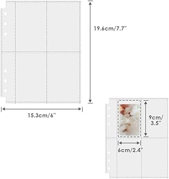Amazon | Baskiss 30枚入 リフィル ポケットリフィール 4ポケット A5 6