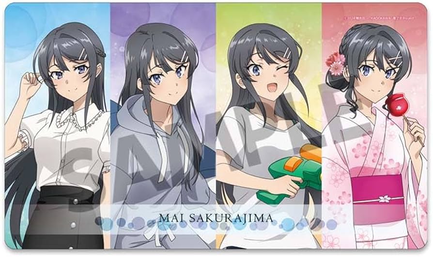 Amazon.co.jp: 青春ブタ野郎シリーズ 描き下ろしラバーマット 桜島麻衣