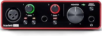 Focusrite Scarlett Solo 3rd Gen USB Audio Interface Bundle with 25