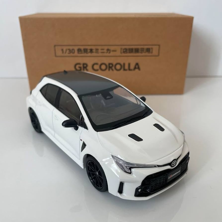 Amazon.co.jp: トヨタ GRカローラ ミニカー カラーサンプル スーパー
