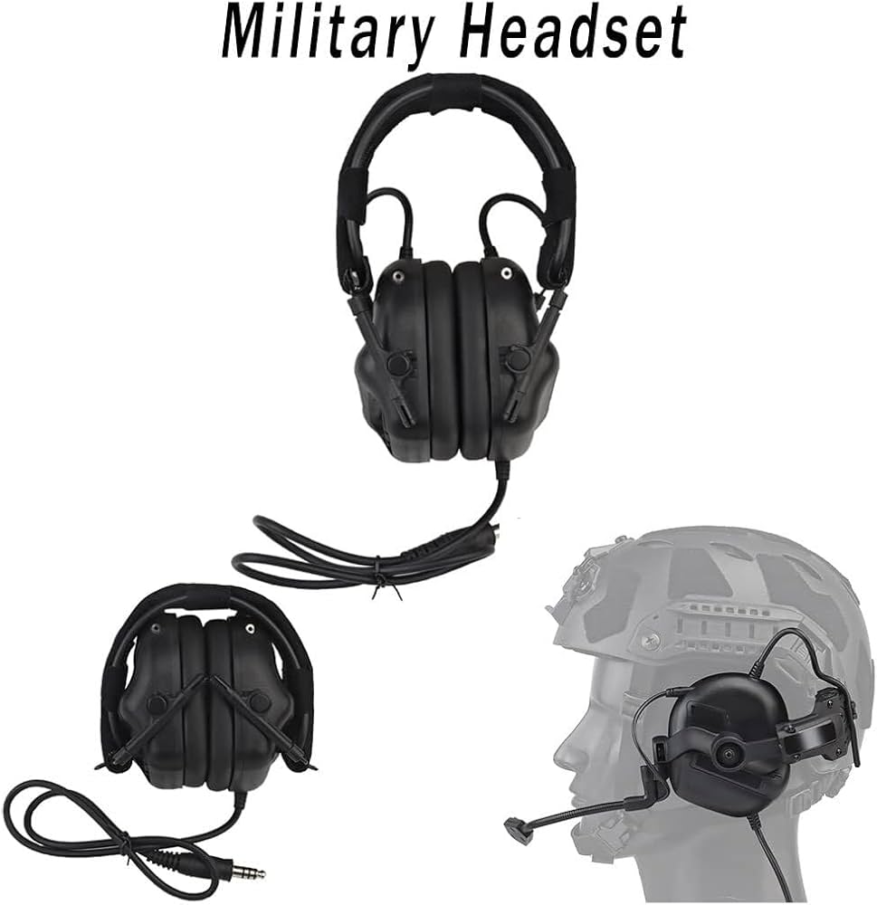 Amazon.co.jp: タクティカルヘッドセット付き アウトドア SF エア