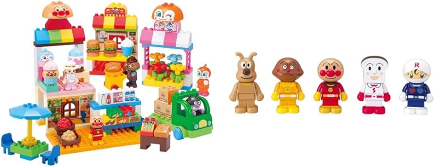 Amazon.co.jp: アンパンマン ブロックラボ アンパンマンとみんなのお