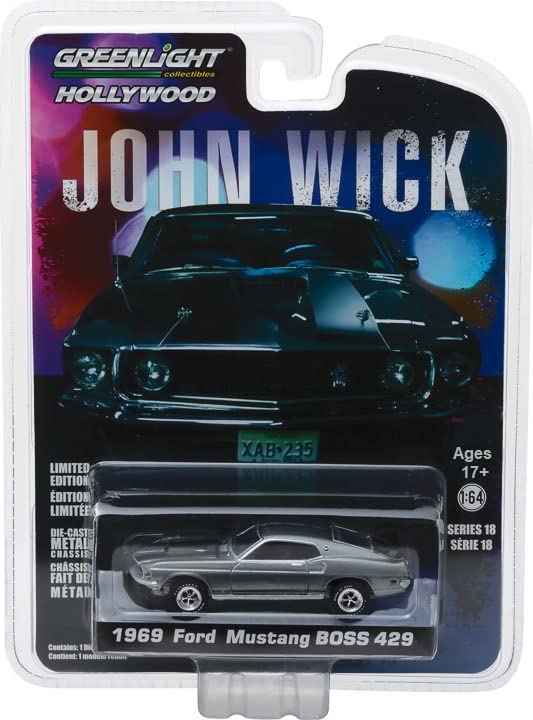 Amazon.com: Greenlight Hollywood 44780-E John Wick - 1969 Mustang