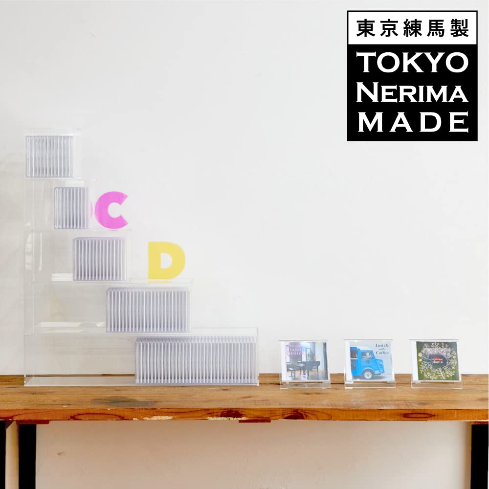 Amazon｜【F+Tres】CDスタンド アクリル 5ミリ厚 透明 ディスプレイ