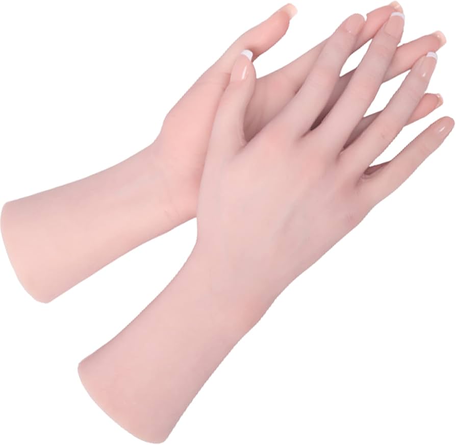 Amazon | HYRETENORU ハンドモデル シリコン製 ハンドマネキン ハンド