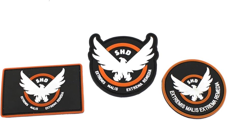 Amazon.co.jp: Olive-G The Divison SHD 着脱式 ベルクロワッペン 3点