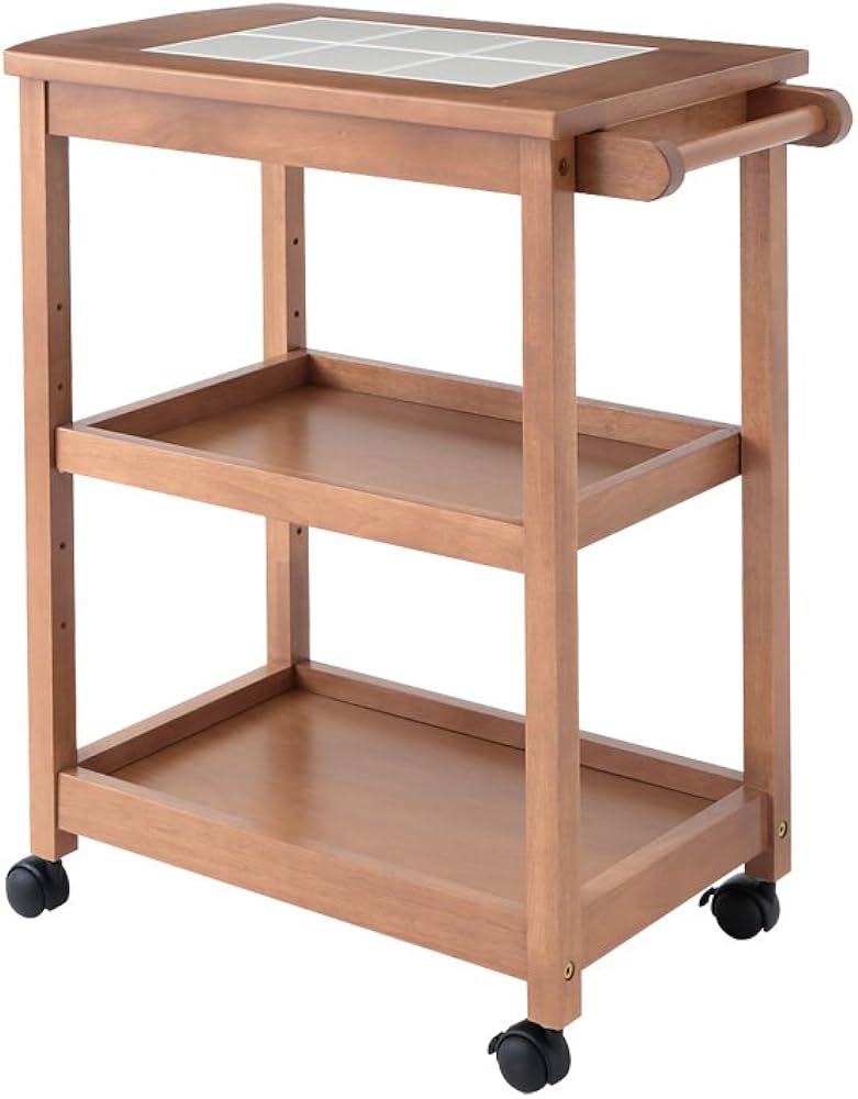 Amazon.co.jp: キッチンワゴン タイル 天板 カントリー キッチン