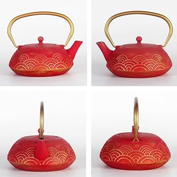 Amazon｜Howorr 鉄瓶 南部鉄器 急須 鉄製 フラットポット 茶道道具