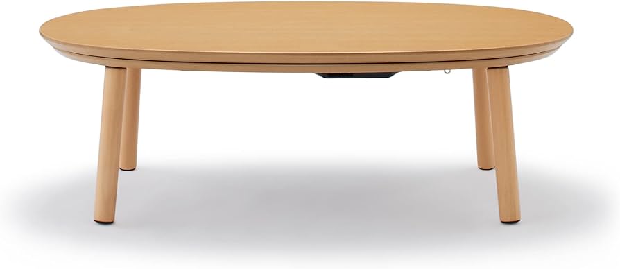 Amazon | 無印良品 楕円こたつ ナチュラル 小 110×62×35cm MJ-KDS2-N