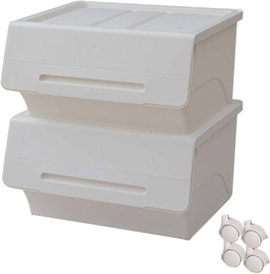 Amazon｜山善(YAMAZEN) 【日本製】 収納ボックス ふた付き 2個組