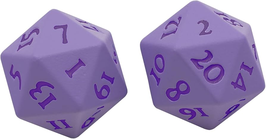 Amazon.com: Ultra PRO - Vivid Heavy Metal Dice Set Purple 2ct - Up