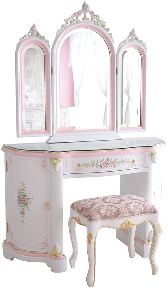 Amazon｜ドレッサーおしゃれ ドレッサー白 姫ドレッサー姫系