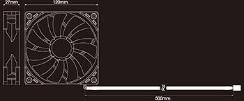 Amazon.com: Kaze Flex 120 High Air Flow PC Case Fan, Fluid Dynamic