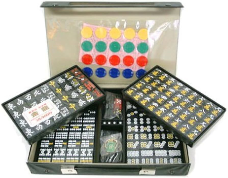 Amazon.co.jp: NorthwaySports 麻雀牌【金龍(黒牌)】 : おもちゃ