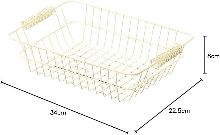 Amazon.co.jp: ワイヤーバスケット 両ハンドル34cm 54-70IV : ホーム