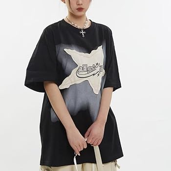 CUTEGAL Y2K 90s Star Shirt Star Top Vintage Oversize Shirts