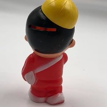 Amazon.co.jp: 昭和レトロ 貯金箱 ソフビ人形 信ちゃん 信用金庫 新聞