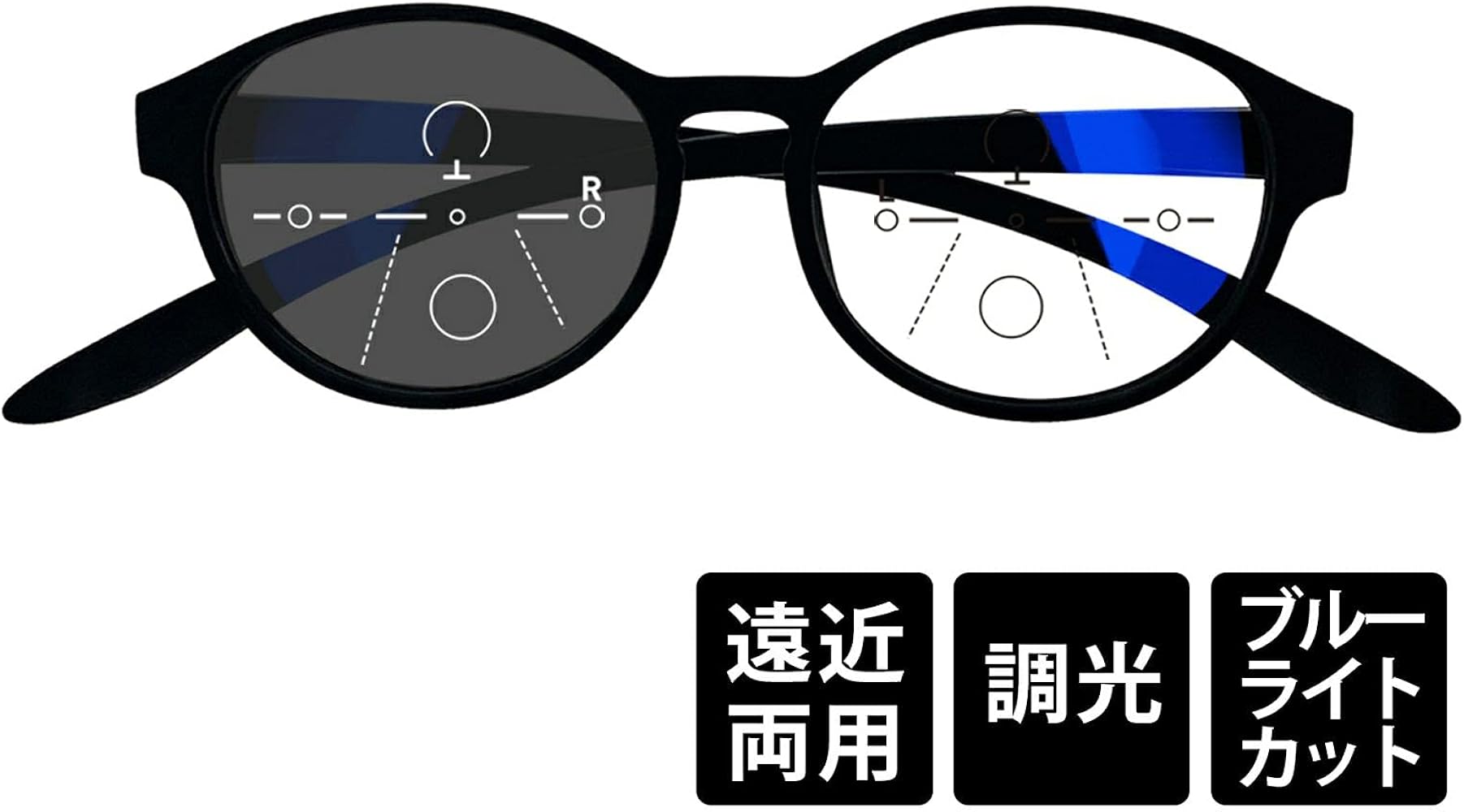 Amazon.co.jp: 老眼鏡 リーディンググラス DONT PANIC TYPE-03 FULL