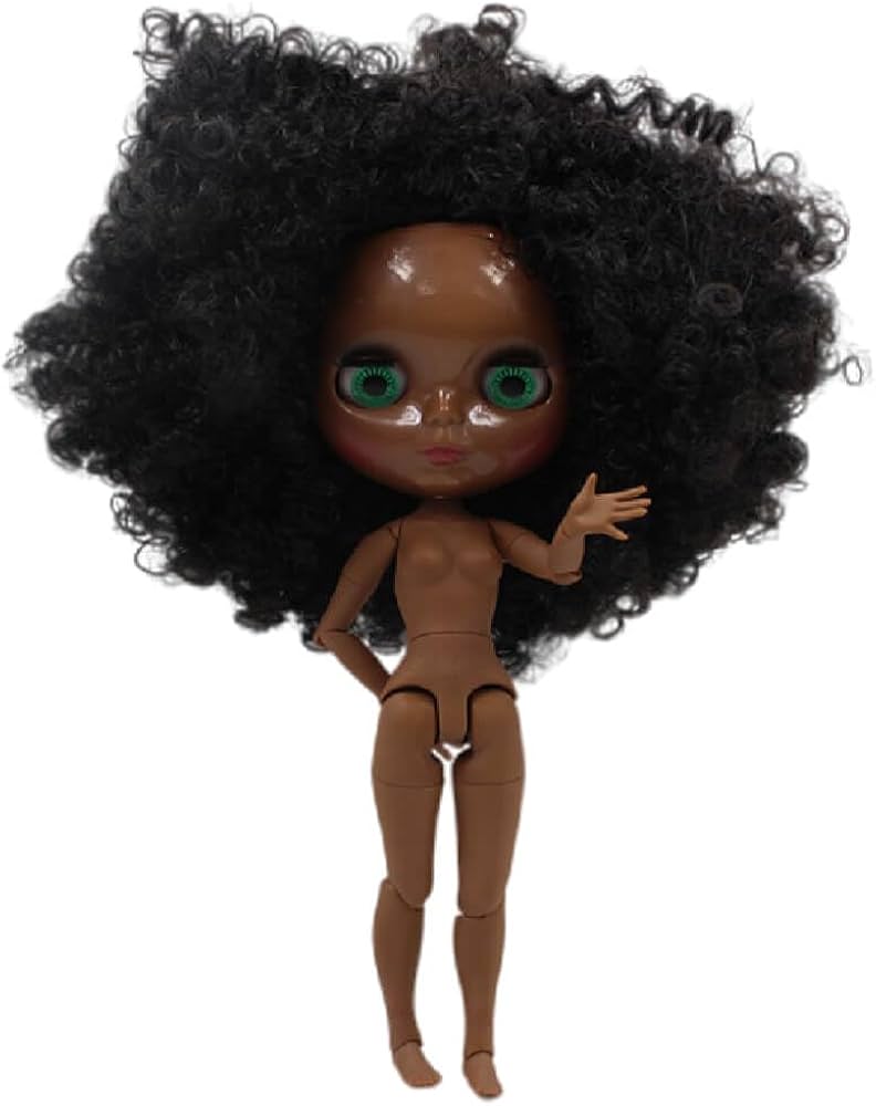 Amazon.co.jp: ネオ ブライス 黒髪、黒い肌、つやつやしたかわいい顔の