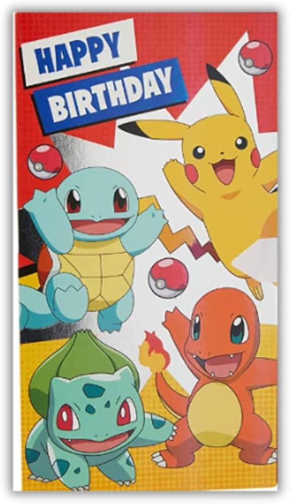 Amazon | Danilo Promotions ポケモン公式バースデーカード、ハッピー