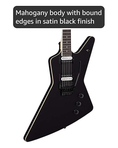 Amazon.com: Dean Guitars 6 String ZX Floyd Electric Guitar, Black
