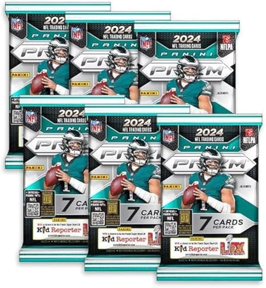 Amazon.com: 2024 Panini Prizm Football Mega Box (42 Cards/Box