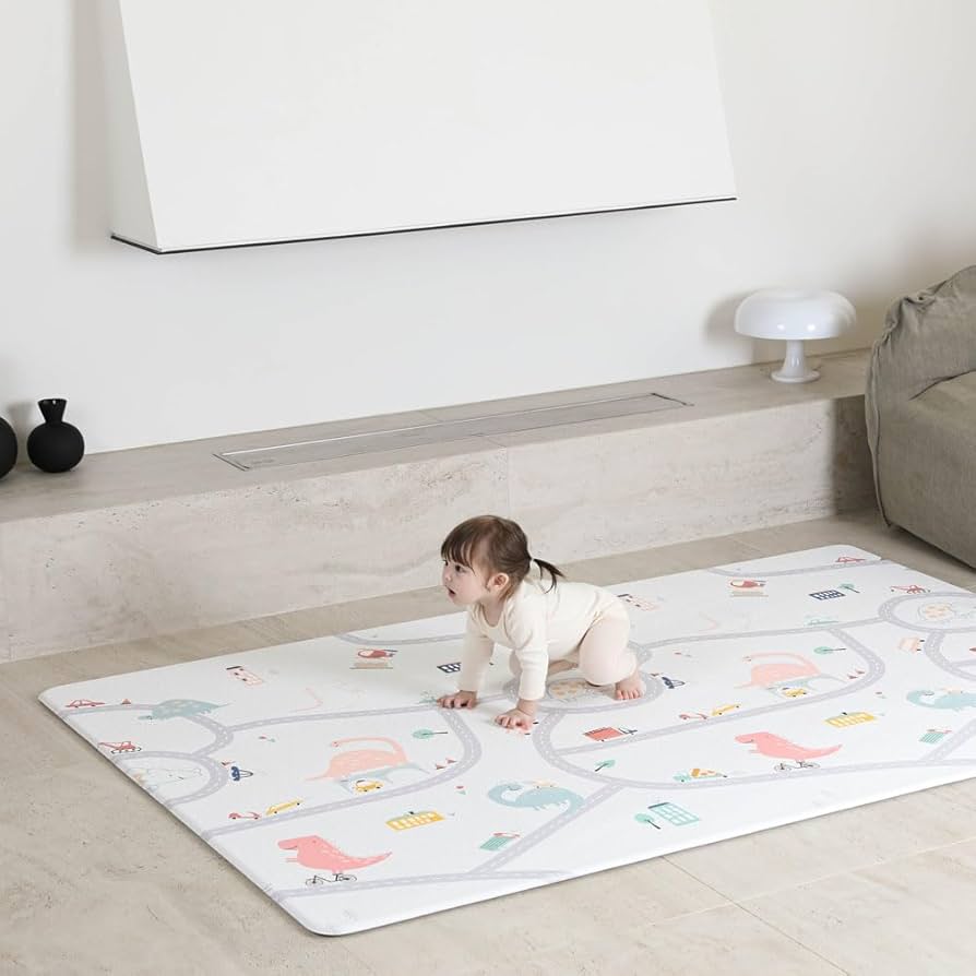 Amazon.co.jp: Dwinguler もちもちクッションプレイマット 防水 140