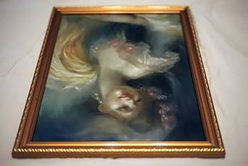 Amazon.co.jp: 肉筆 真筆 真作 油彩画 油絵 美人画 人物画 肖像画