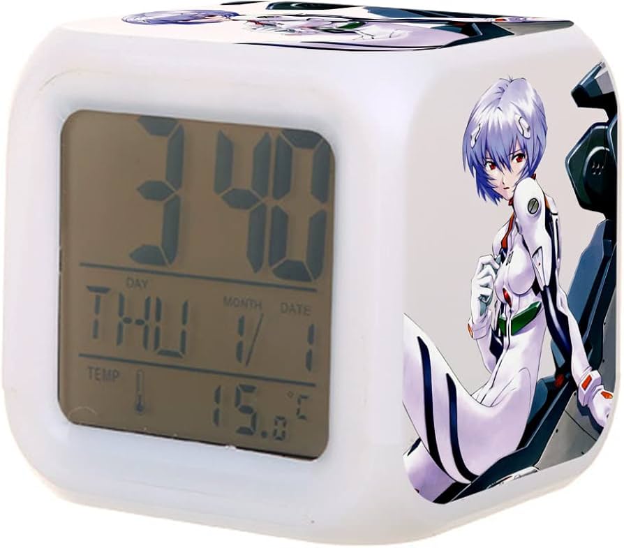 Amazon.co.jp: 目覚まし時計 LEDカラフル 新世紀エヴァンゲリオン