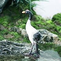 Amazon.co.jp: LxRx9 ガーデンオーナメント 鶴 2羽セット 池 置物