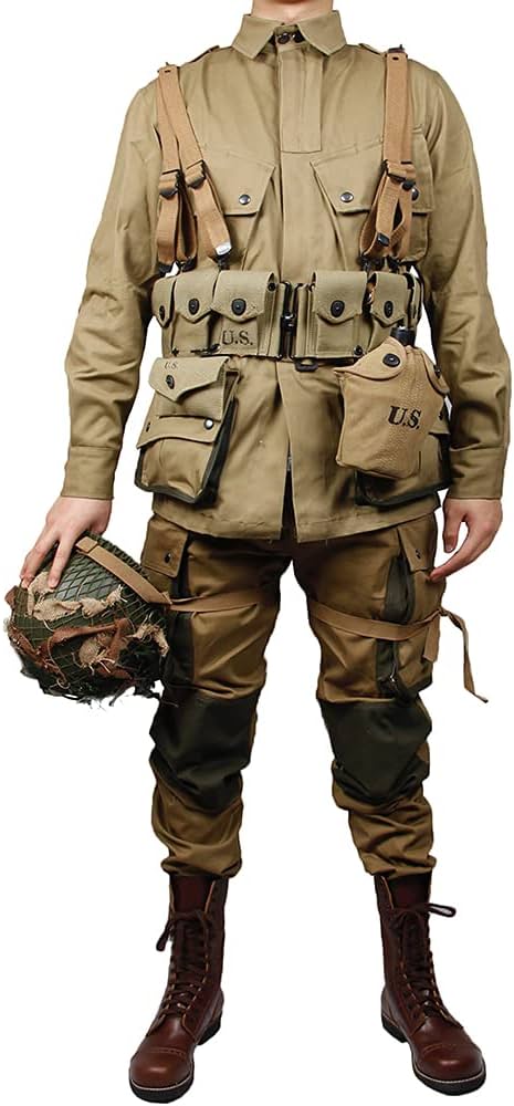 Amazon | アメリカ軍 米軍 M42 第82 101空挺師団 空挺服 ガーランド 十