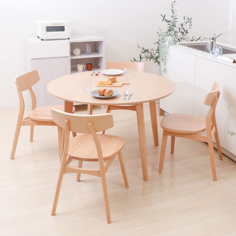 Amazon｜ヤマソロ ダイニングチェア 木製 Yummy ヤミー (2脚セット木目