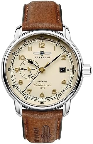 Zeppelin Otomatik Saat Seri 100 Yıl Méditerranée Deri Bantlı 9668