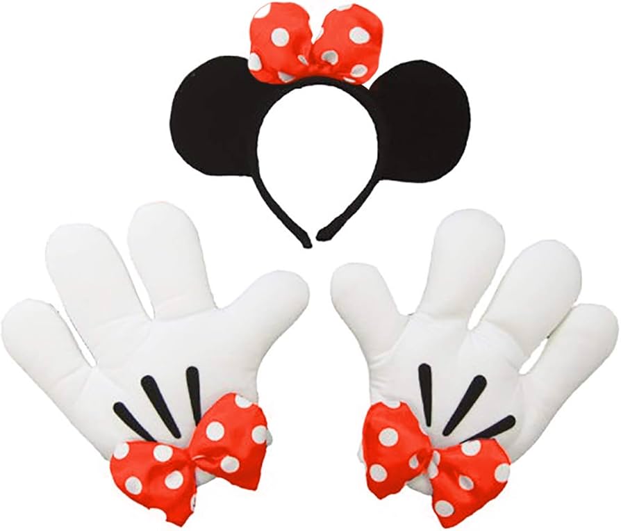 Amazon.co.jp: ディズニー ミニー ヘッドバンド & グローブ セット