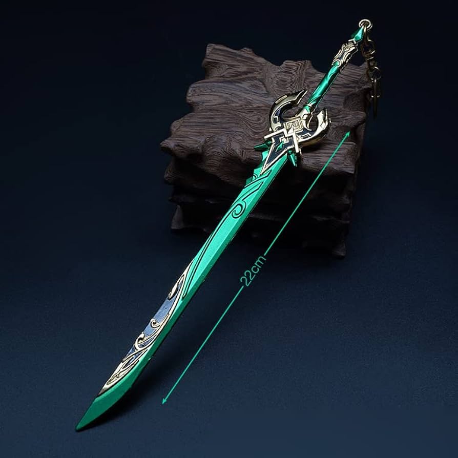 Amazon.co.jp: 【Yixianda】 原神（げんしん） 磐岩結緑 22cm 合金